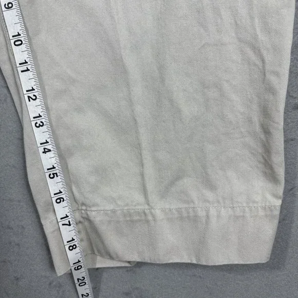 CJ Banks Womens Pants Capri Crop Women's Plus Size 14W Beige - Picture 7 of 10